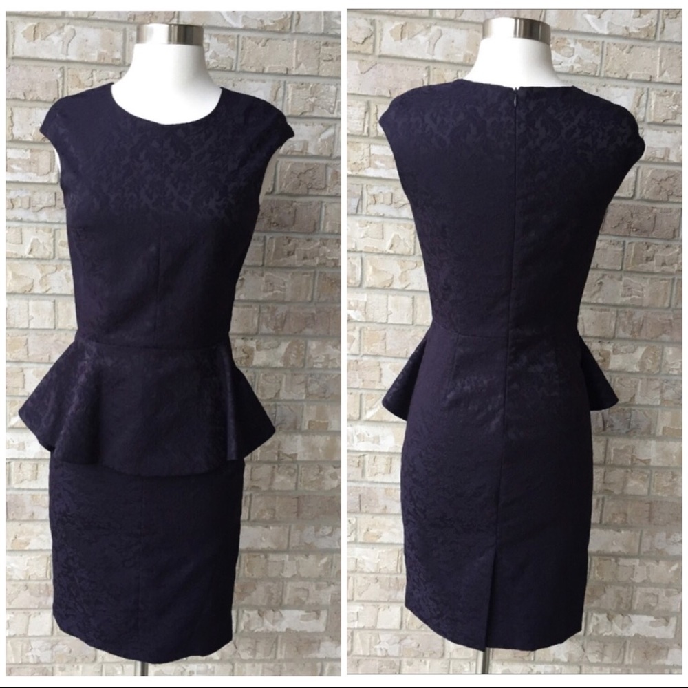 Zara Basic Peplum lined Dress Size XS 🌸